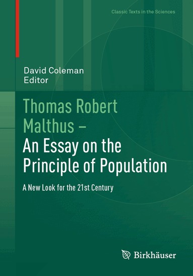 David Coleman - Thomas Robert Malthus – An Essay on the Principle of Population, Inbunden
