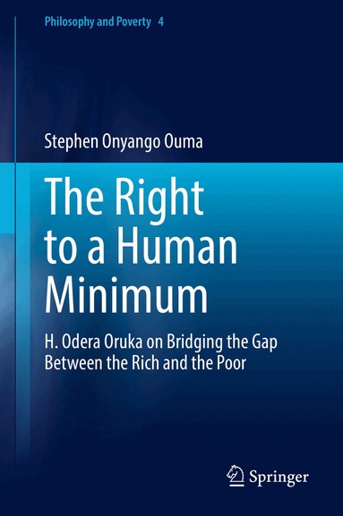 Stephen Onyango Ouma - Right to a Human Minimum, Inbunden