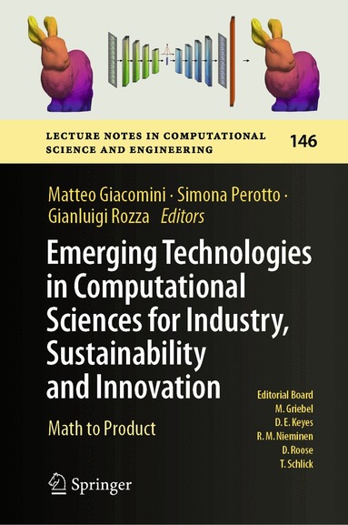 Matteo Giacomini, Simona Perotto, Gianluigi Rozza - Emerging Technologies in Computational Sciences for Industry, Sustainability and Innovation, Inbunden