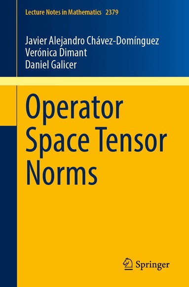 Javier Alejandro Chávez-Domínguez, Verónica Dimant, Daniel Galicer - Operator Space Tensor Norms, Häftad