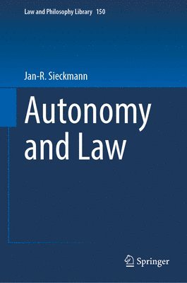 bokomslag Autonomy and Law
