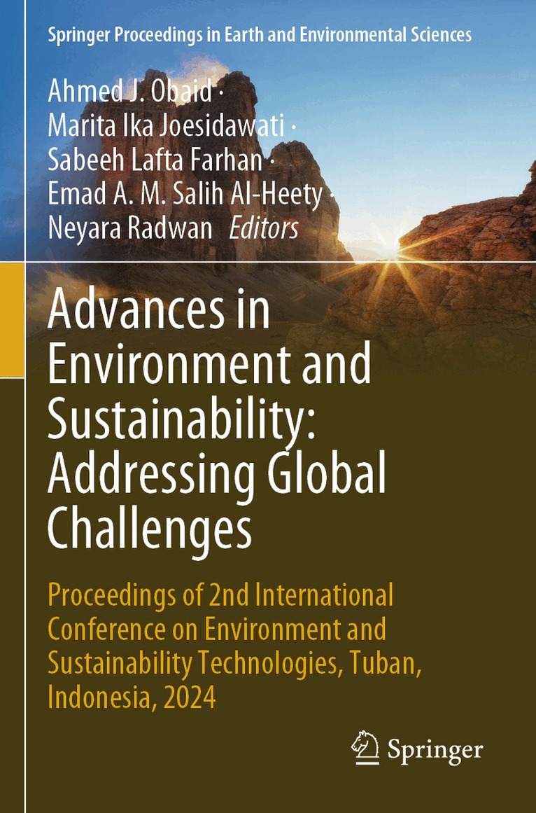 Ahmed J. Obaid, Marita Ika Joesidawati, Sabeeh Lafta Farhan, Emad A. M. Salih Al-Heety, Neyara Radwan - Advances in Environment and Sustainability: Addressing Global Challenges, Häftad. Tillgänglighet: Lägg i varukorg
