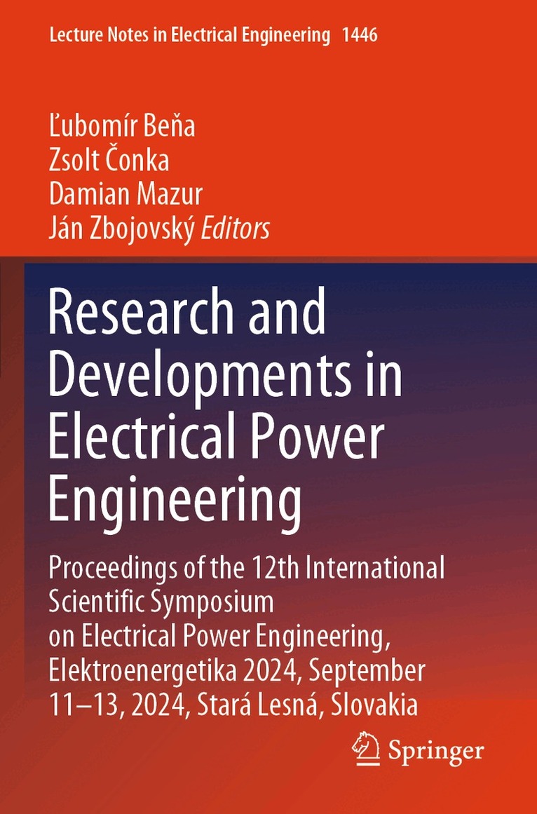 Ľubomír Beňa, Zsolt Čonka, Damian Mazur, Ján Zbojovský - Research and Developments in Electrical Power Engineering, Häftad