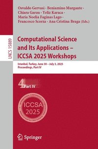 bokomslag Computational Science and Its Applications - ICCSA 2025 Workshops