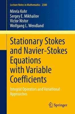 bokomslag Stationary Stokes and Navier-Stokes Equations with Variable Coefficients
