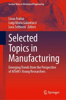 bokomslag Selected Topics in Manufacturing