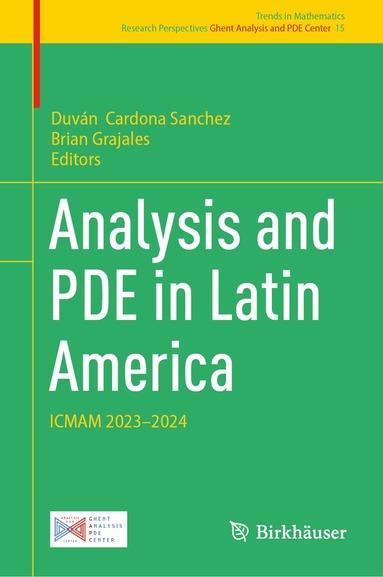 Duván Cardona Sanchez, Brian Grajales - Analysis and PDE in Latin America, Inbunden