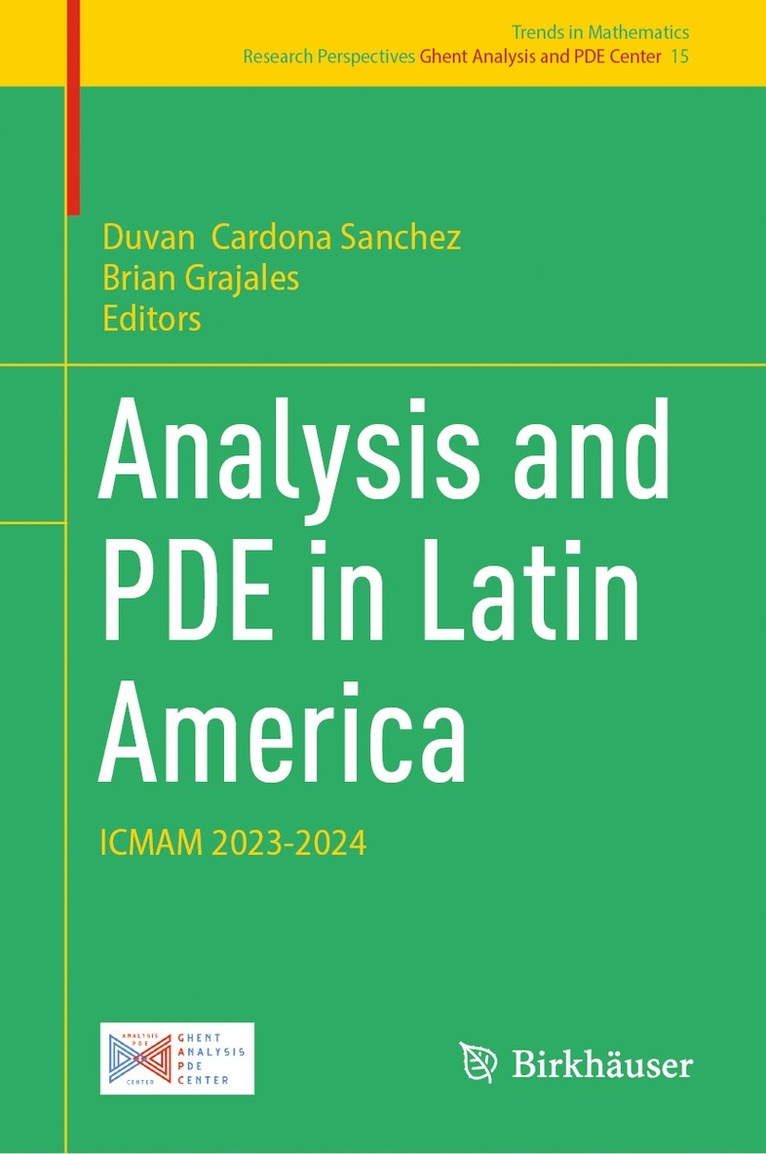 Duvan Cardona Sanchez, Brian Grajales - Analysis and PDE in Latin America, Inbunden