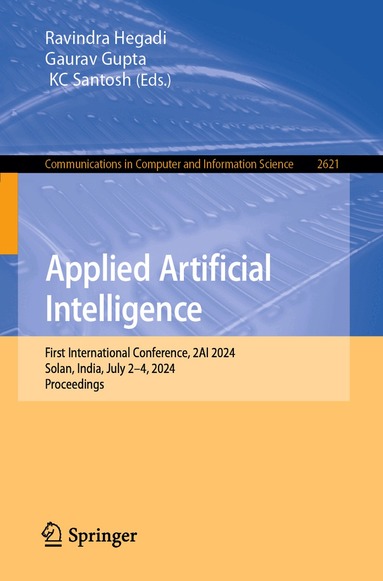 Ravindra Hegadi, Gaurav Gupta, KC Santosh - Applied Artificial Intelligence, Häftad