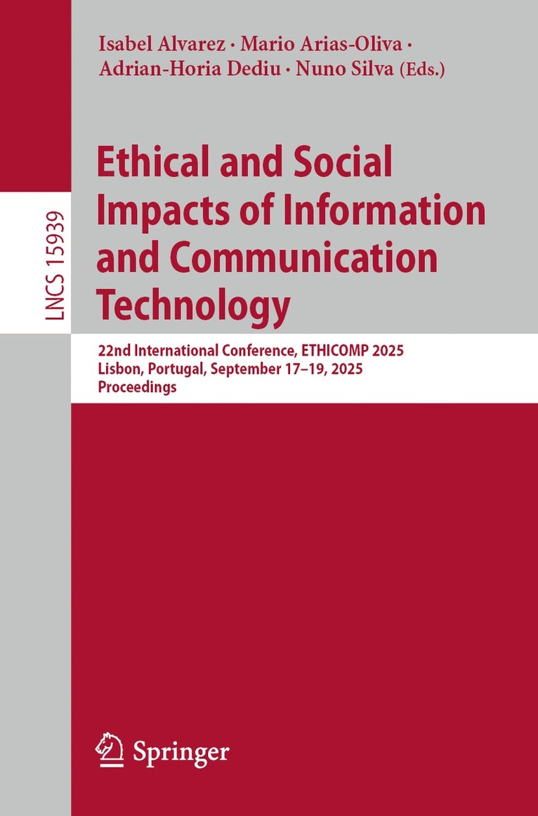 Ethical and Social Impacts of Information and Communication Technology