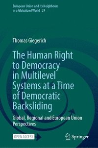 bokomslag The Human Right to Democracy in Multilevel Systems at a Time of Democratic Backsliding: Global, Regional and European Union Perspectives
