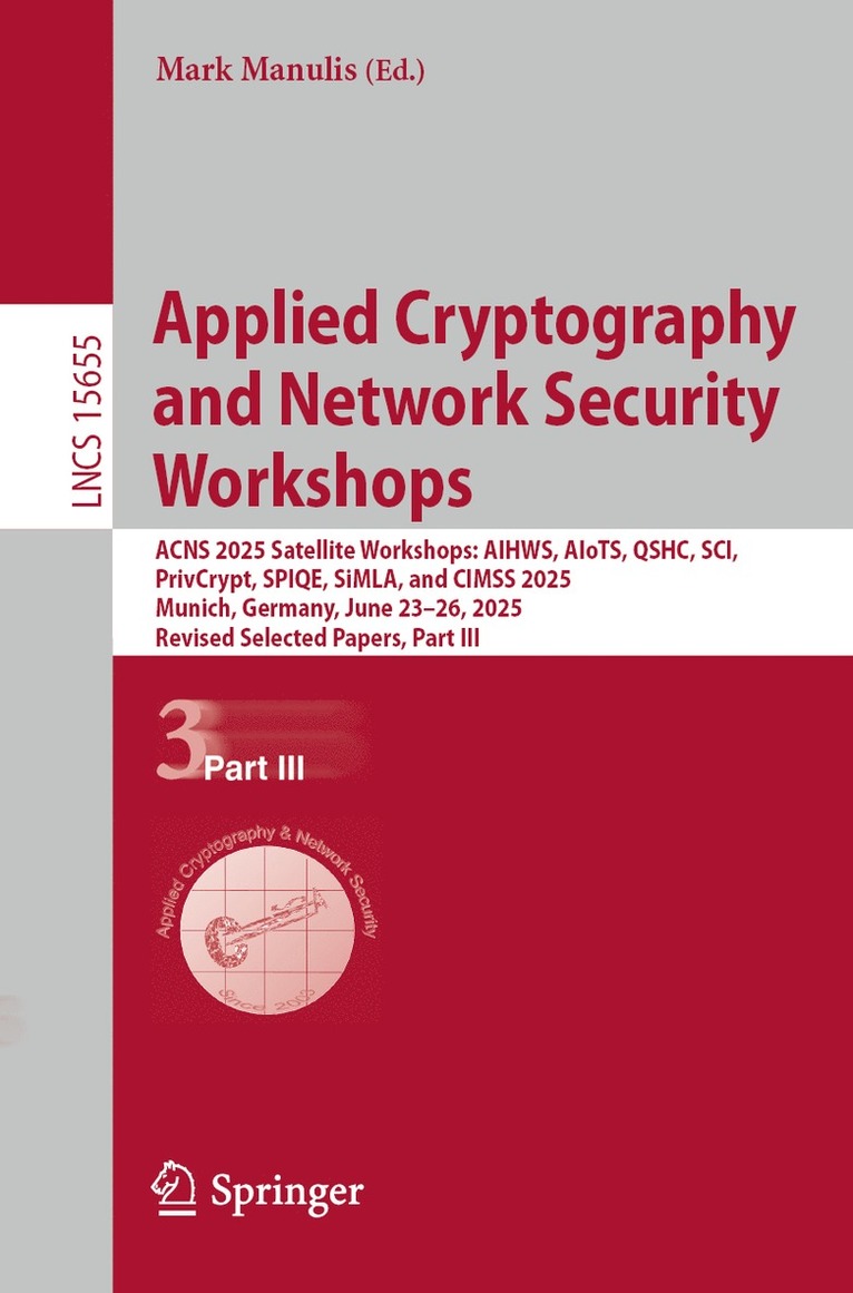 Mark Manulis - Applied Cryptography and Network Security Workshops, Häftad