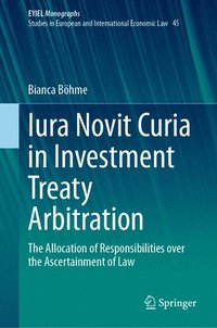 bokomslag Iura Novit Curia in Investment Treaty Arbitration