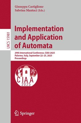 bokomslag Implementation and Application of Automata