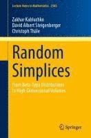 bokomslag Random Simplices: From Beta-Type Distributions to High-Dimensional Volumes