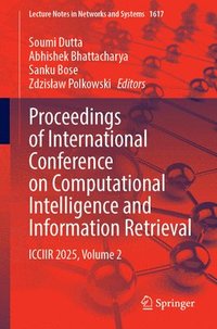 bokomslag Proceedings of International Conference on Computational Intelligence and Information Retrieval