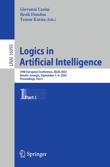 Giovanni Casini, Besik Dundua, Temur Kutsia - Logics in Artificial Intelligence, Häftad