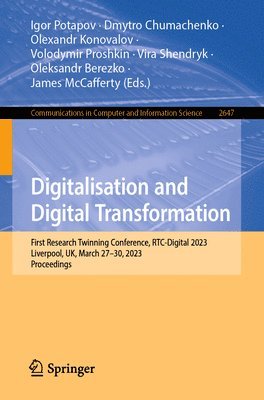 Igor Potapov, Dmytro Chumachenko, Volodymir Proshkin, Vira Shendryk, Oleksandr Berezko, James McCafferty, Olexandr Konovalov - Digitalisation and Digital Transformation, Häftad