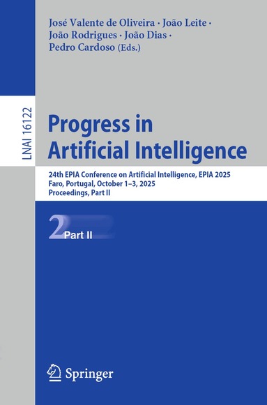 José Valente de Oliveira, João Leite, João Rodrigues, João Dias, Pedro Cardoso - Progress in Artificial Intelligence, Häftad