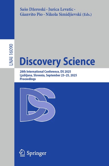 Sašo Džeroski, Jurica Levatić, Gianvito Pio, Nikola Simidjievski - Discovery Science, Häftad