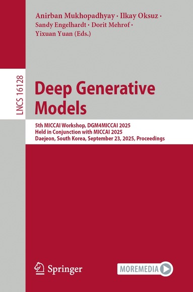 Anirban Mukhopadhyay, Ilkay Oksuz, Sandy Engelhardt, Dorit Mehrof, Yixuan Yuan - Deep Generative Models, Häftad