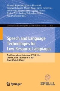 bokomslag Speech and Language Technologies for Low-Resource Languages