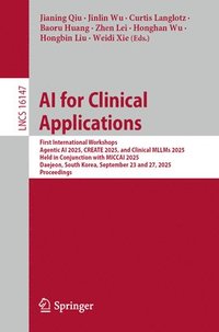 bokomslag AI for Clinical Applications