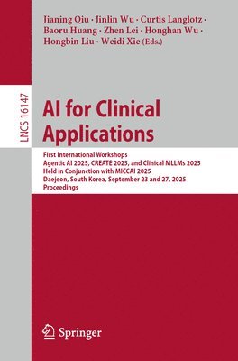 bokomslag AI for Clinical Applications