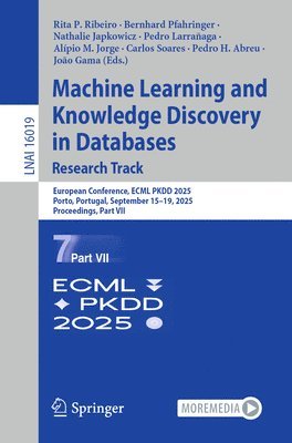 Rita P. Ribeiro, Bernhard Pfahringer, Nathalie Japkowicz, Pedro Larrañaga, Alípio M. Jorge, Carlos Soares, Pedro H. Abreu, João Gama - Machine Learning and Knowledge Discovery in Databases. Research Track, Häftad