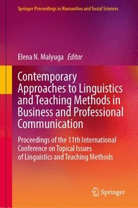 bokomslag Contemporary Approaches to Linguistics and Teaching Methods in Business and Professional Communication