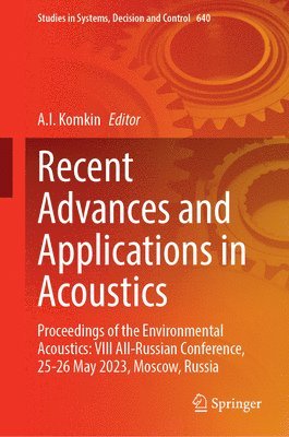bokomslag Recent Advances and Applications in Acoustics