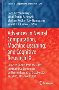 bokomslag Advances in Neural Computation, Machine Learning, and Cognitive Research IX