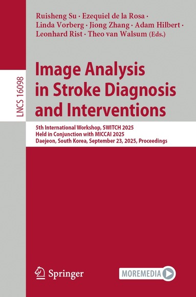 Ruisheng Su, Ezequiel de la Rosa, Linda Vorberg, Jiong Zhang, Adam Hilbert, Leonhard Rist, Theo van Walsum - Image Analysis in Stroke Diagnosis and Interventions, Häftad