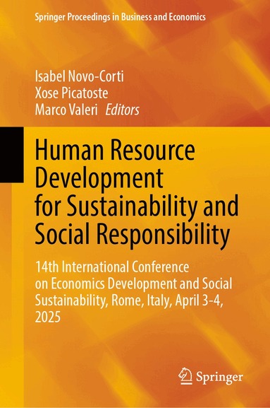 Isabel Novo-Corti, Xose Picatoste, Marco Valeri - Human Resource Development for Sustainability and Social Responsibility, Inbunden