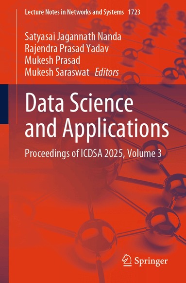 Satyasai Jagannath Nanda, Rajendra Prasad Yadav, Mukesh Prasad, Mukesh Saraswat - Data Science and Applications, Häftad