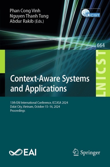 Phan Cong Vinh, Nguyen Thanh Tung, Abdur Rakib - Context-Aware Systems and Applications, Häftad
