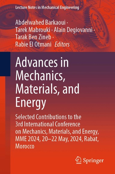 Abdelwahed Barkaoui, Tarek Mabrouki, Alain Degiovanni, Tarak Ben Zineb, Rabie El Otmani - Advances in Mechanics, Materials, and Energy, Häftad