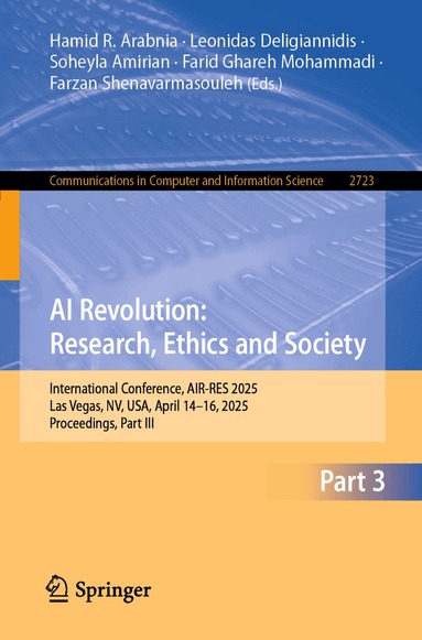 Hamid R. Arabnia, Leonidas Deligiannidis, Soheyla Amirian, Farid Ghareh Mohammadi, Farzan Shenavarmasouleh - AI Revolution: Research, Ethics and Society, Häftad