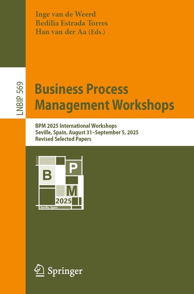 Inge van de Weerd, Bedilia Estrada Torres, Han van der Aa - Business Process Management Workshops, Häftad