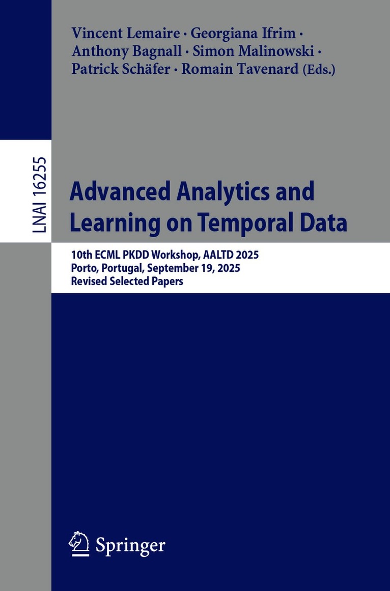Advanced Analytics and Learning on Temporal Data