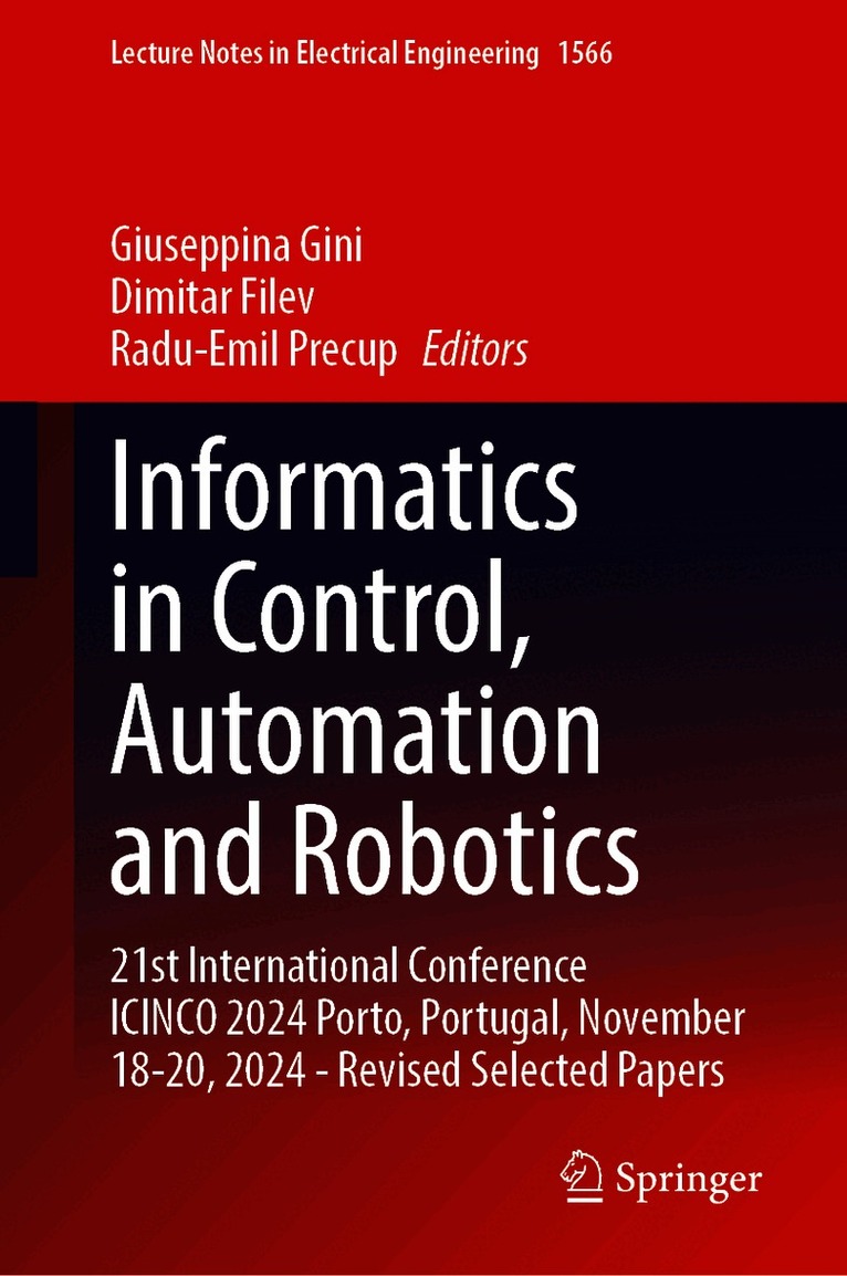 Informatics in Control, Automation and Robotics
