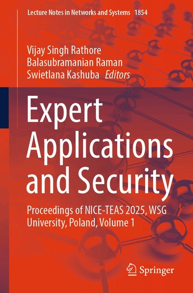 Vijay Singh Rathore, Balasubramanian Raman, Swietlana Kashuba - Expert Applications and Security, Häftad