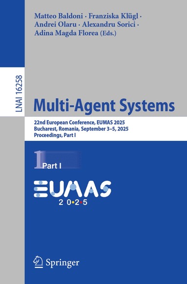 Matteo Baldoni, Franziska Klügl, Andrei Olaru, Alexandru Sorici, Adina Magda Florea - Multi-Agent Systems, Häftad