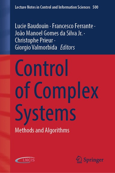 Lucie Baudouin, Francesco Ferrante, João Manoel Gomes da Silva Jr., Christophe Prieur, Giorgio Valmorbida - Control of Complex Systems, Inbunden