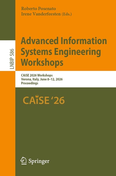 Roberto Posenato, Irene Vanderfeesten - Advanced Information Systems Engineering Workshops, Häftad
