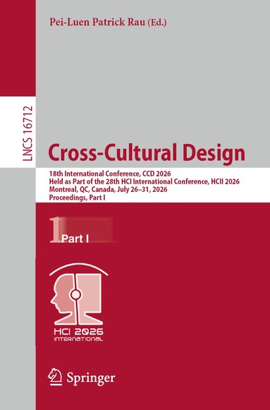 Pei-Luen Patrick Rau - Cross-Cultural Design, Häftad