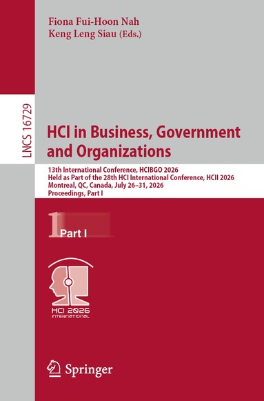Fiona Fui-Hoon Nah, Keng Leng Siau - HCI in Business, Government and Organizations, Häftad