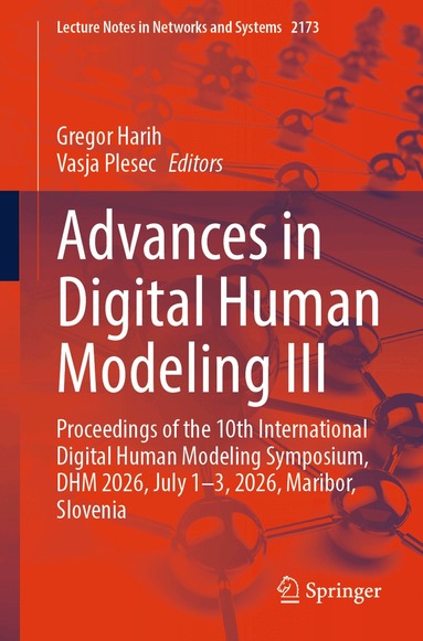 Gregor Harih, Vasja Plesec - Advances in Digital Human Modeling III, Häftad