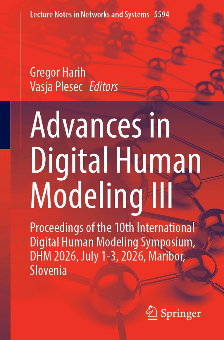 Gregor Harih, Vasja Plesec - Advances in Digital Human Modeling III, Häftad