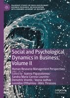 Ioanna Papasolomou, Sandra Maria Correia Loureiro, Demetris Vrontis, Veena Jadhav, Leonidas Efthymiou, Alkis Thrassou - Social and Psychological Dynamics in Business, Volume II, Inbunden. Tillgänglighet: Kommande